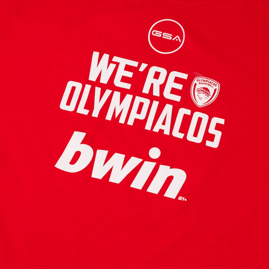 GSA MEN T-SHIRT WE ARE OLYMPIACOS 17471239-RED Red