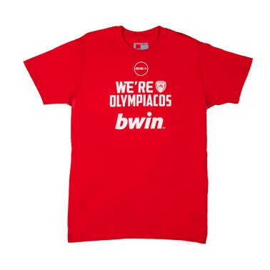 GSA MEN T-SHIRT WE ARE OLYMPIACOS 17471239-RED Red