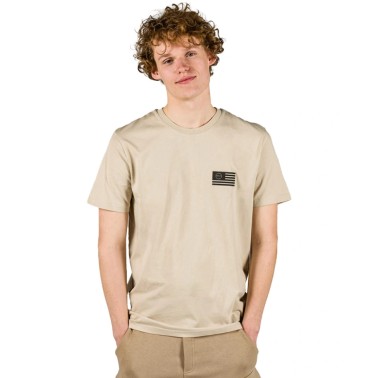 GSA MEN ORGANIC T-SHIRT PRINTED Μπέζ