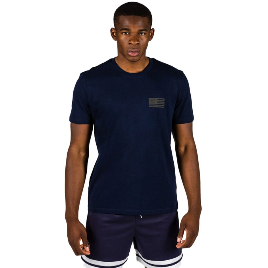 GSA MEN ORGANIC T-SHIRT PRINTED 17-17136-INK Blue