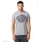 GSA MEN SUPERCOTTON T-SHIRT 1711201019-GRAY MELANGE Grey Image 
