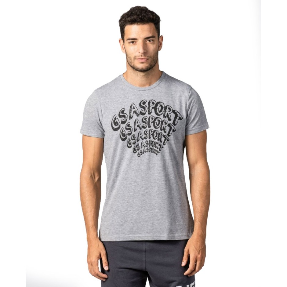 GSA MEN SUPERCOTTON T-SHIRT 1711201019-GRAY MELANGE Grey