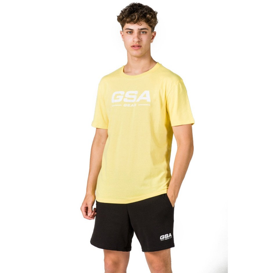 GSA ORGANIC PLUS PRINTED T-SHIRT 17-17120-21 YELLOW Κίτρινο