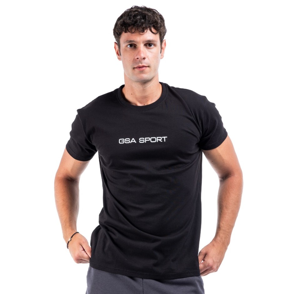 GSA SPORT LOGO T-SHIRT 28-1401-01 BLACK Black