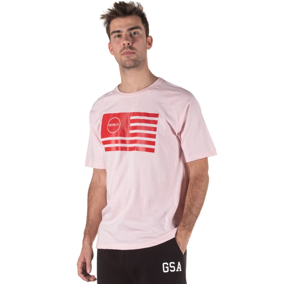 GSA SUPERLOGO T-SHIRTCOLOR EDITION 17-19035-PINK FLAG ΡΟΖ