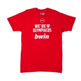 GSA MEN T-SHIRT WE ARE OLYMPIACOS 17471239-RED Red Image 