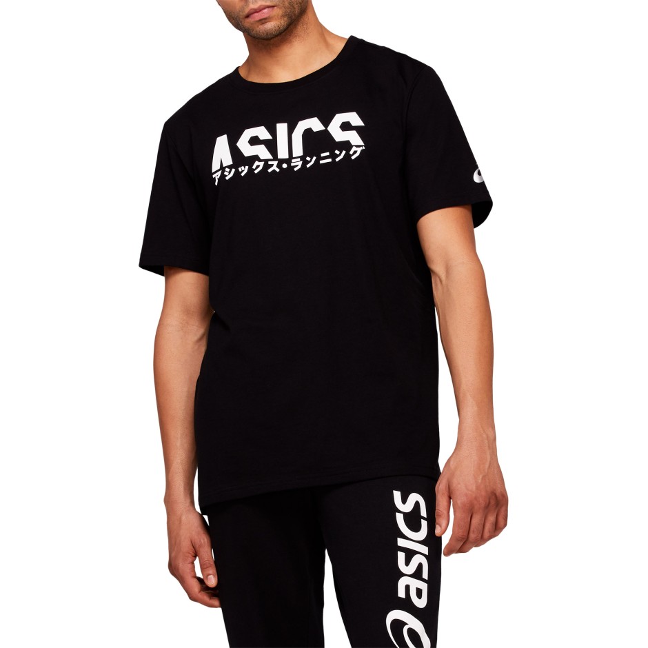 ASICS KATAKANA GRAPHIC TEE 2031B912-001 Μαύρο