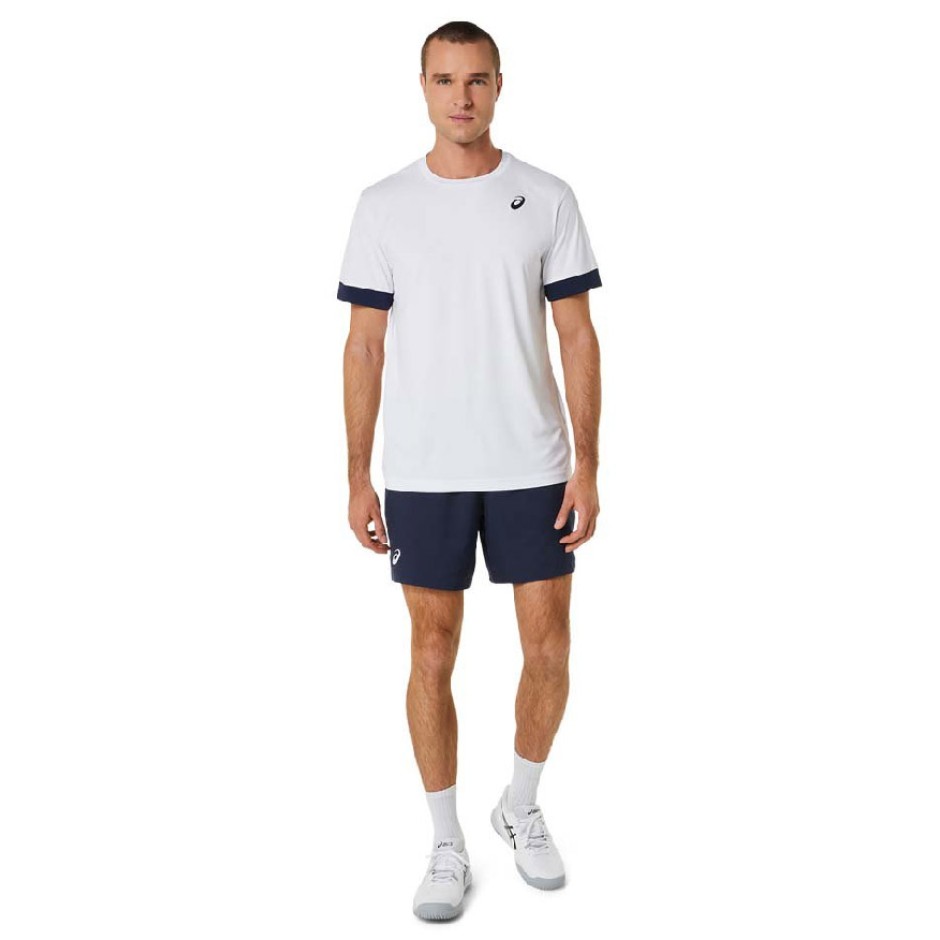 Ανδρική Κοντομάνικη Μπλούζα Τένις Λευκή - ASICS Court