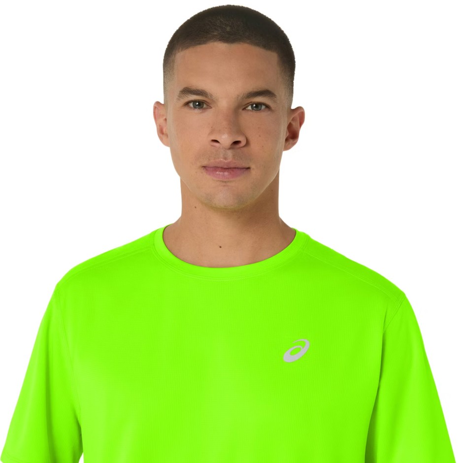 Ανδρική Κοντομάνικη Μπλούζα για Τρέξιμο Πράσινη - ASICS CORE SS TOP