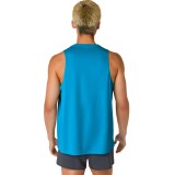 Ανδρική Αμάνικη Μπλούζα για Τρέξιμο Μπλε - ASICS CORE SINGLET Εικόνα 0