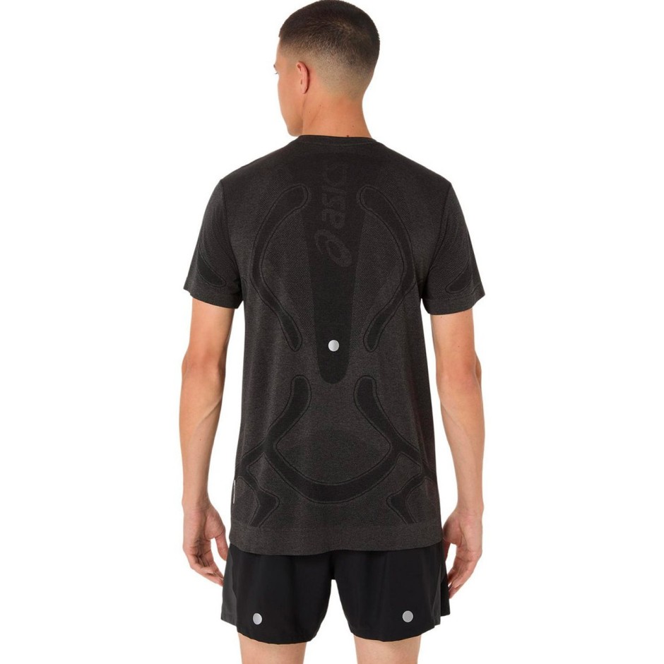 ASICS ROAD SEAMLESS SS TOP 2011D355-001 Μαύρο