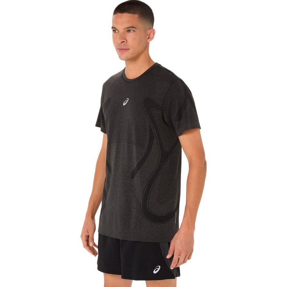 ASICS ROAD SEAMLESS SS TOP 2011D355-001 Μαύρο