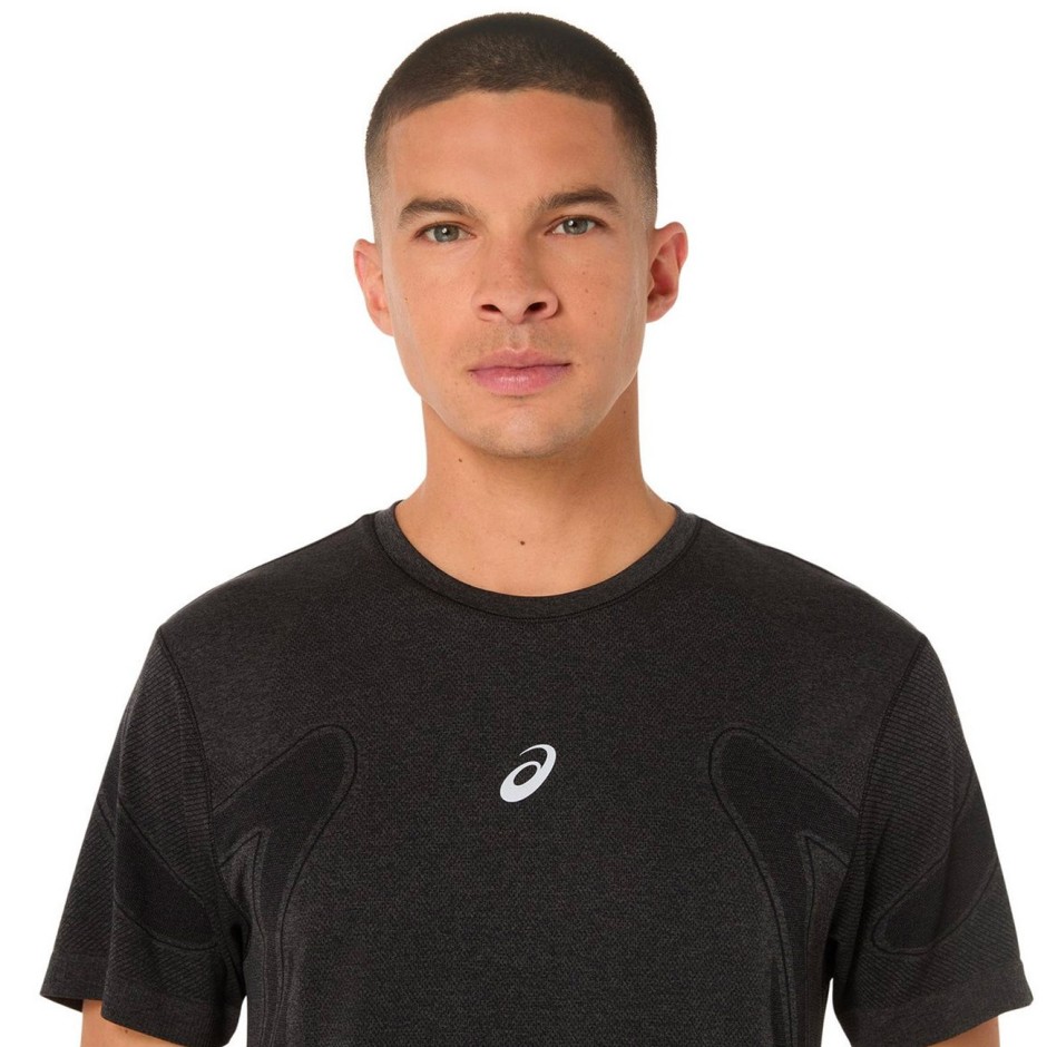 ASICS ROAD SEAMLESS SS TOP 2011D355-001 Μαύρο