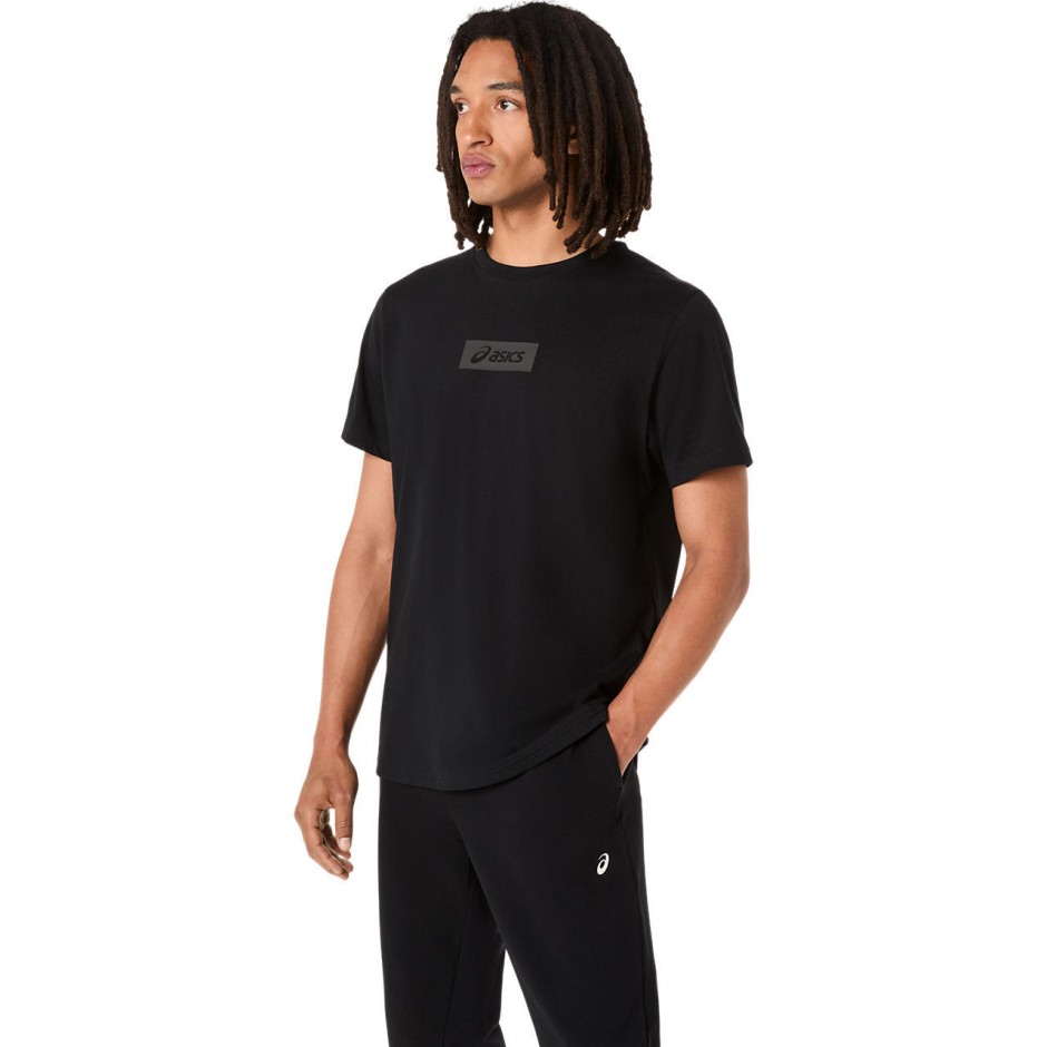 ASICS CHEST LOGO TEE 2031F333-001 Μαύρο