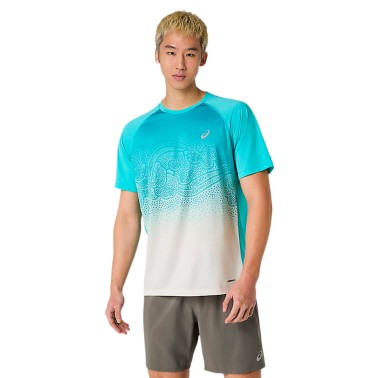 ASICS ROAD FADE SS TOP 2011D512-402 Τιρκουάζ