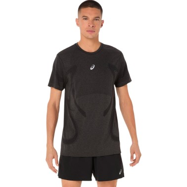 ASICS ROAD SEAMLESS SS TOP 2011D355-001 Μαύρο