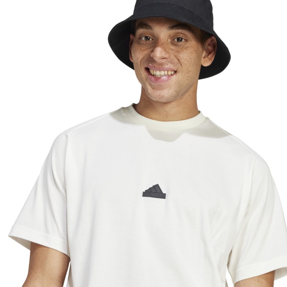 adidas Sportswear Z.N.E. Εκρού - Ανδρική Κοντομάνικη Μπλούζα