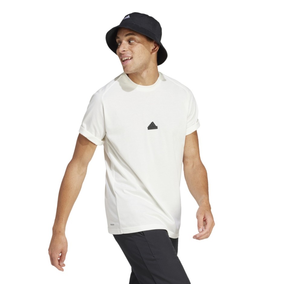 adidas Sportswear Z.N.E. Εκρού - Ανδρική Κοντομάνικη Μπλούζα