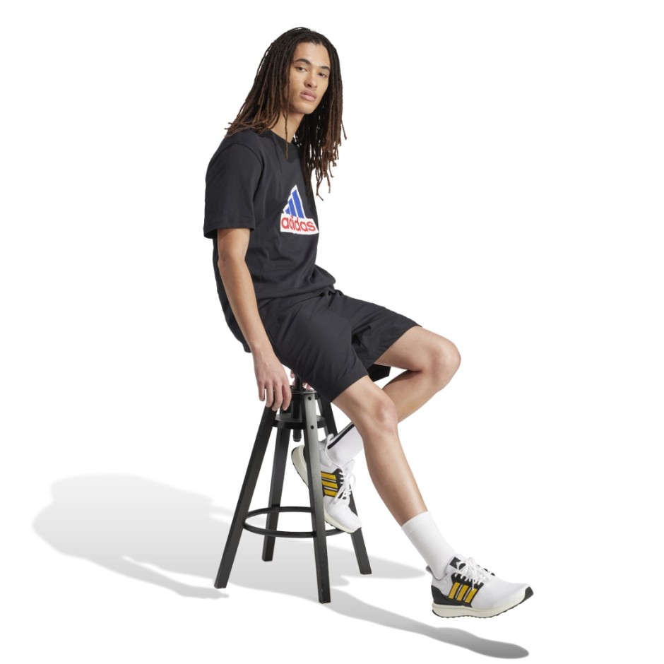 Ανδρική Κοντομάνικη Μπλούζα Μαύρη - adidas Sportswear Future Icons Badge Of Sport