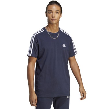 adidas Sportswear ESSENTIALS SINGLE JERSEY 3-STRIPES TEE Μπλε