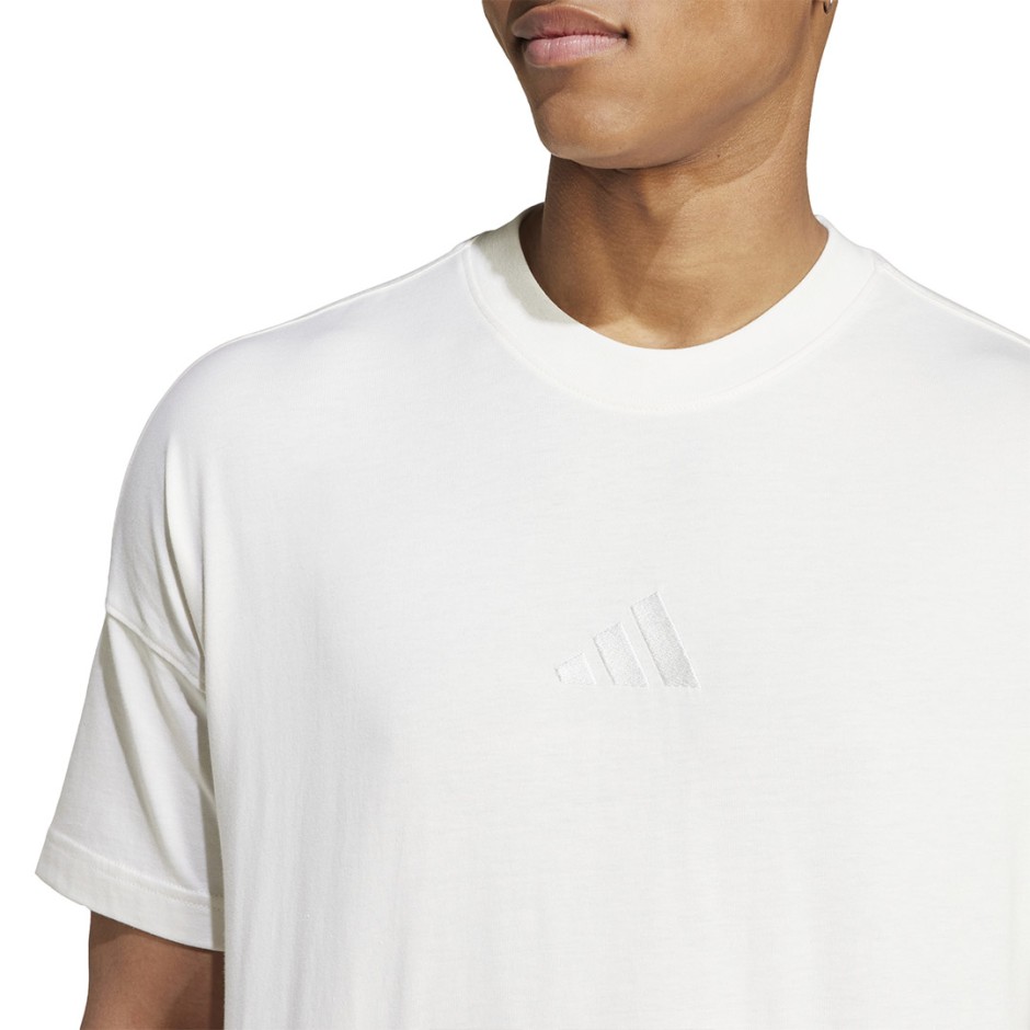 Ανδρική Κοντομάνικη Μπλούζα Εκρού - adidas Sportswear ALL SZN Graphic