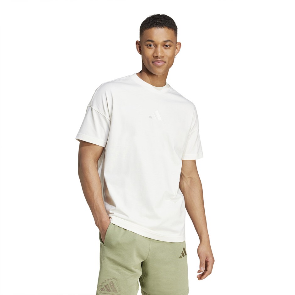 Ανδρική Κοντομάνικη Μπλούζα Εκρού - adidas Sportswear ALL SZN Graphic