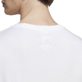 Ανδρική Κοντομάνικη Μπλούζα Λευκή adidas Sportswear Essentials Linear Logo  Εικόνα 2