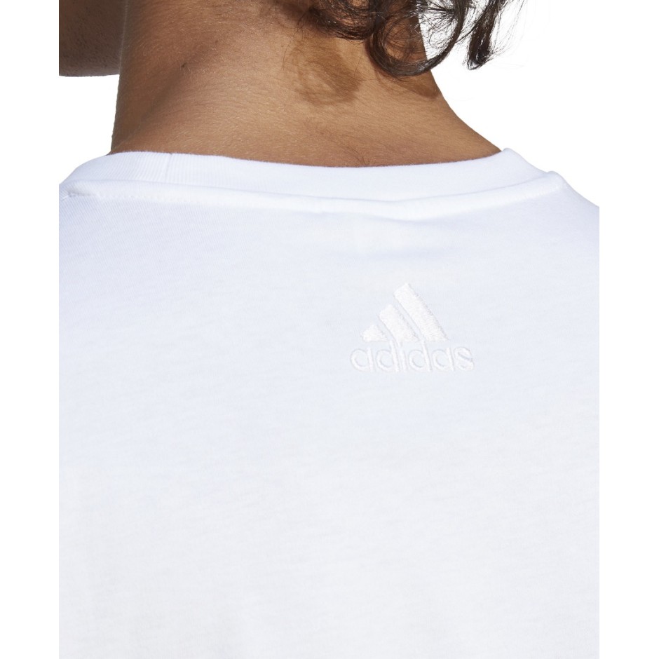 Ανδρική Κοντομάνικη Μπλούζα Λευκή - adidas Sportswear Essentials Single Jersey Big Logo