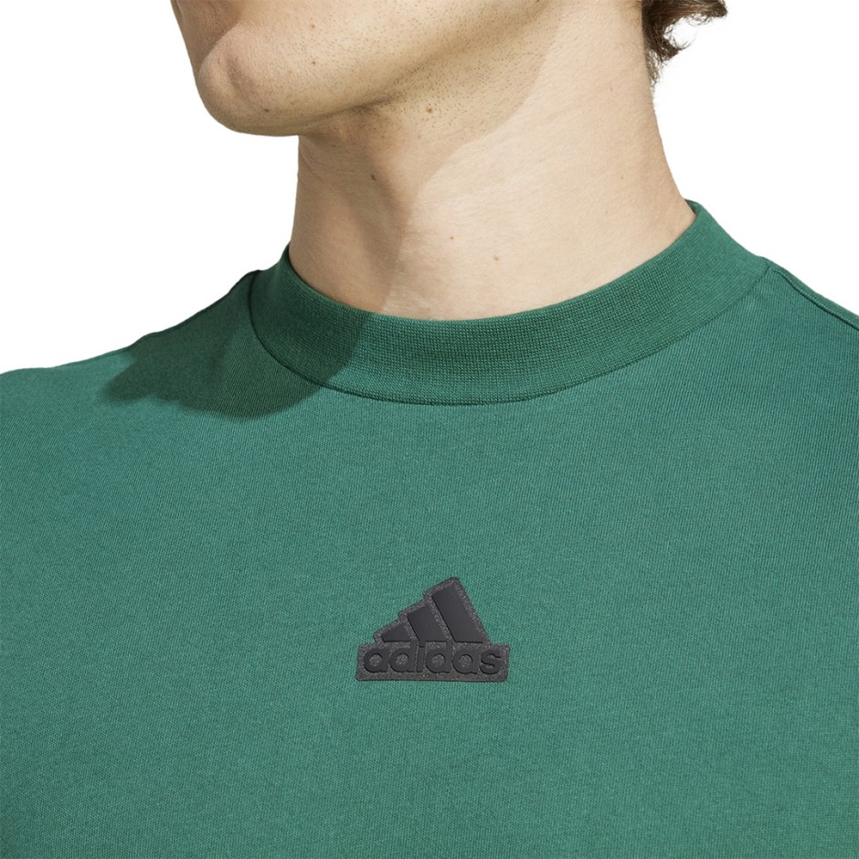 Ανδρική Κοντομάνικη Μπλούζα Κυπαρισσί - adidas Sportswear Future Icons 3-Stripes