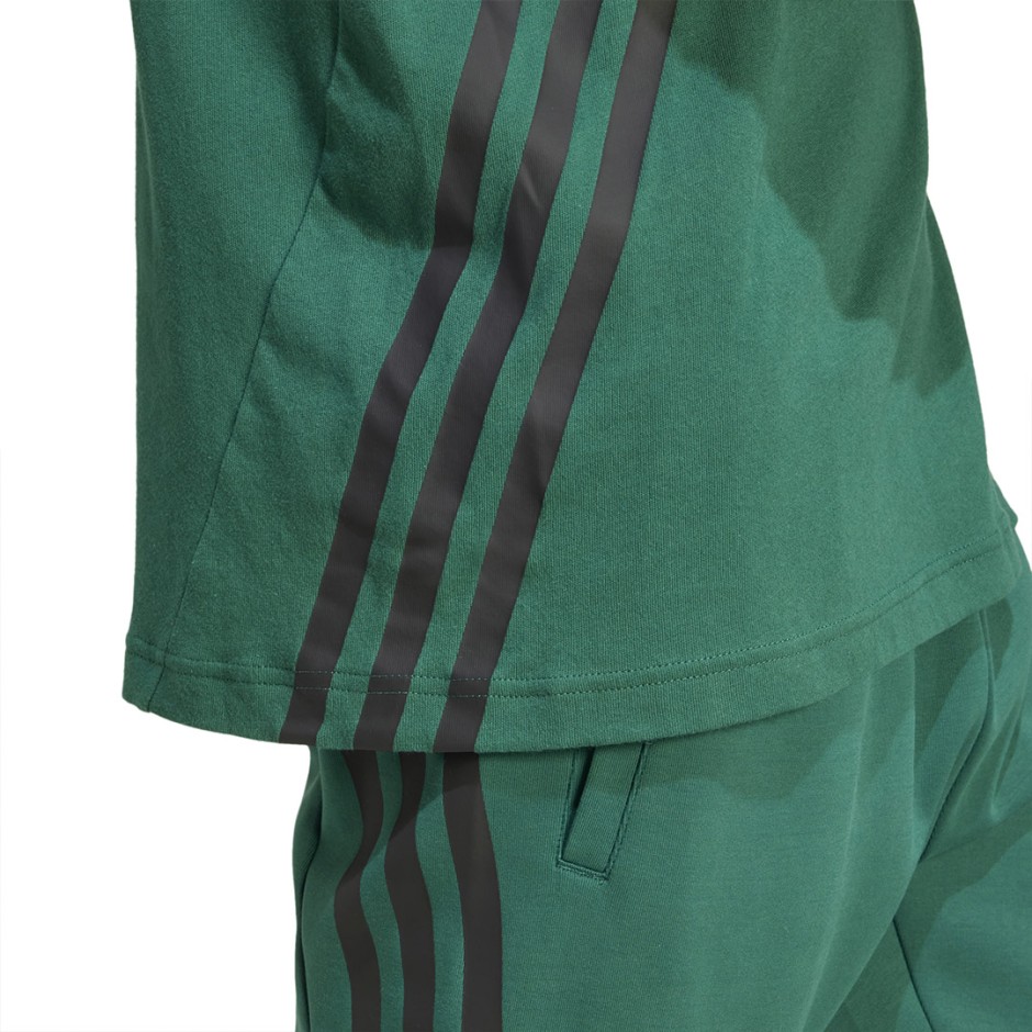 Ανδρική Κοντομάνικη Μπλούζα Κυπαρισσί - adidas Sportswear Future Icons 3-Stripes