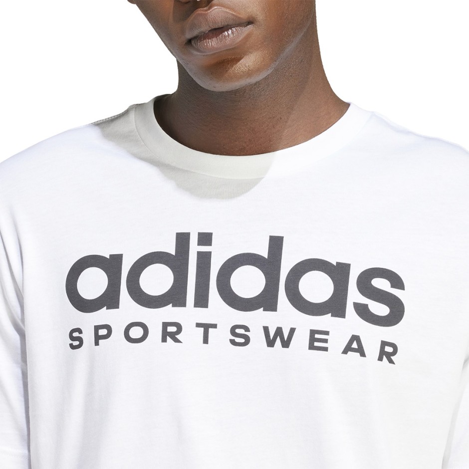 Ανδρική Κοντομάνικη Μπλούζα Λευκή - adidas Sportswear 