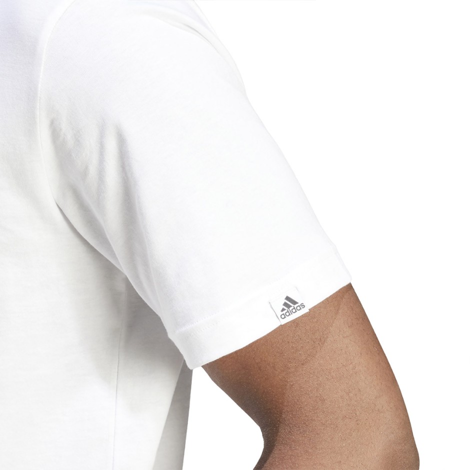 Ανδρική Κοντομάνικη Μπλούζα Λευκή - adidas Sportswear 
