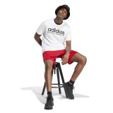 Ανδρική Κοντομάνικη Μπλούζα Λευκή - adidas Sportswear  Εικόνα 3