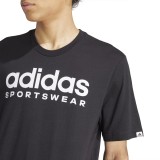 Ανδρική Κοντομάνικη Μπλούζα Μαύρη - adidas Sportswear Εικόνα 1