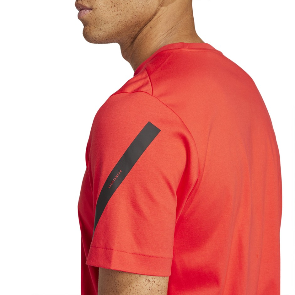 Ανδρική Κοντομάνικη Μπλούζα Κόκκινη - adidas Sportswear Z.N.E.