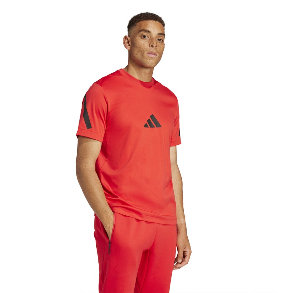 Ανδρική Κοντομάνικη Μπλούζα Κόκκινη - adidas Sportswear Z.N.E.