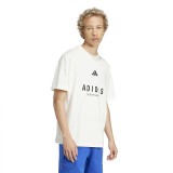Ανδρική Κοντομάνικη Μπλούζα Εκρού - adidas Sportswear ALL SZN Graphic Εικόνα 3