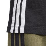Ανδρική Κοντομάνικη Μπλούζα Μαύρη - adidas Sportswear Essentials 3-Stripes Single Jersey Εικόνα 3