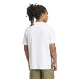 Ανδρική Κοντομάνικη Μπλούζα Λευκή - adidas Sportswear Essentials 3-Stripes Single Jersey Εικόνα 0