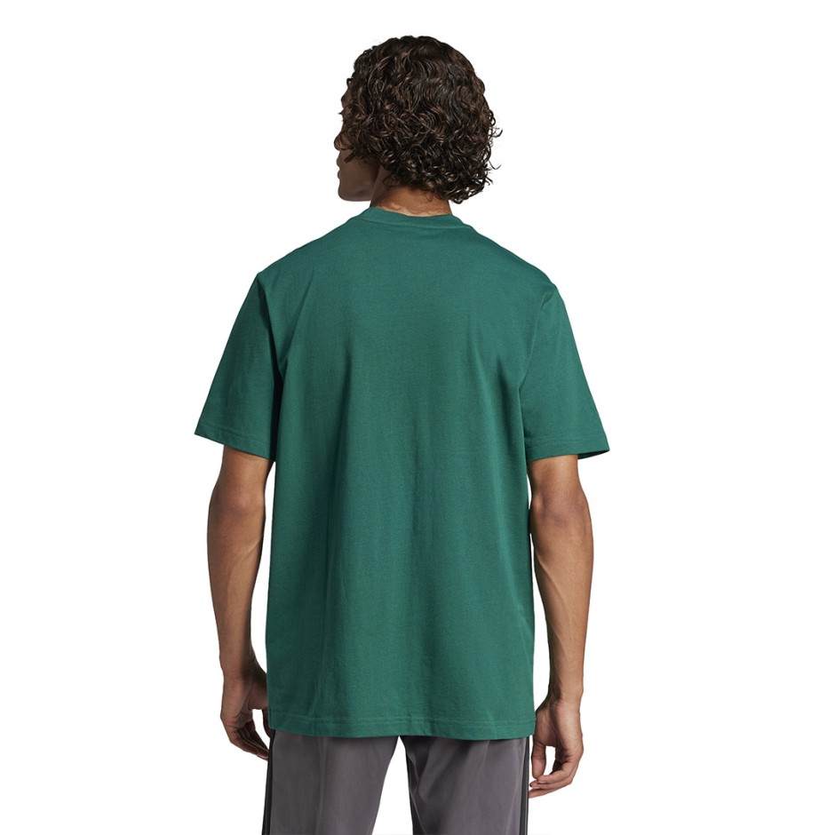 Ανδρική Κοντομάνικη Μπλούζα Κυπαρισσί - adidas Sportswear Essentials Small Logo Single Jersey
