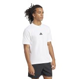 Ανδρική Κοντομάνικη Μπλούζα Λευκή - adidas Sportswear Essentials Small Logo Single Jersey Εικόνα 1