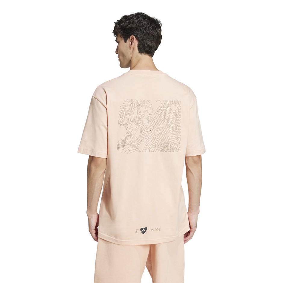 Ανδρική Κοντομάνικη Μπλούζα Σομόν - adidas Sportswear x Zwide Graphic