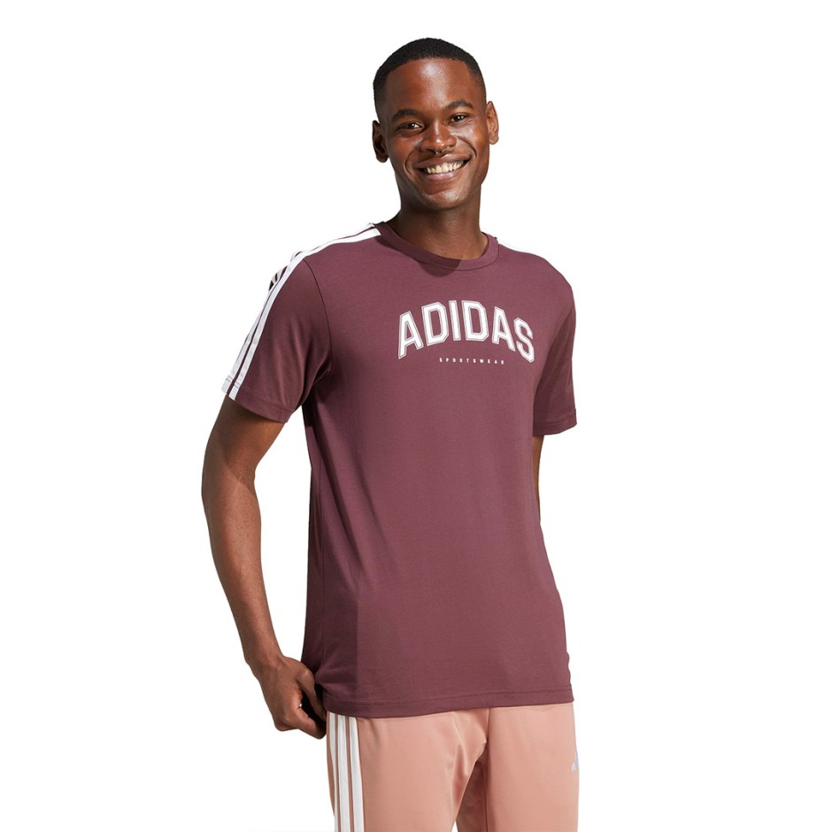 adidas sportswear M C COLLEG TEE JM0380 Βordeaux