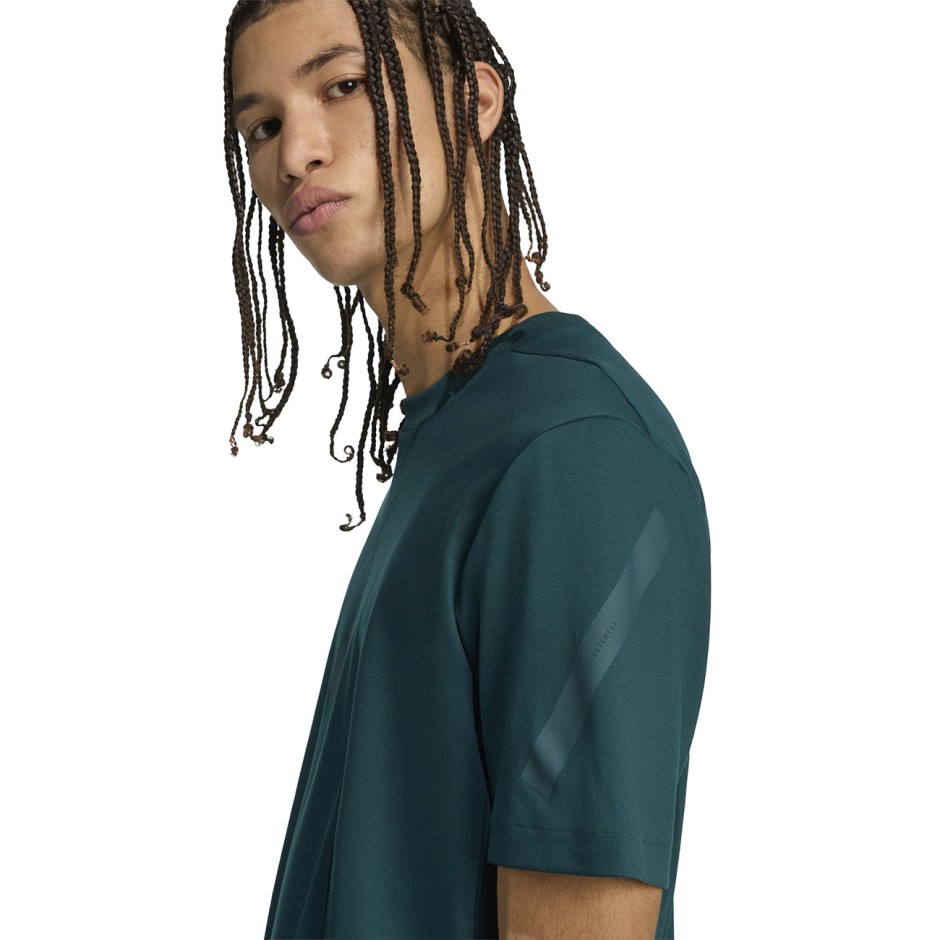 Ανδρική Κοντομάνικη Μπλούζα Κυπαρισσί - adidas Sportswear Z.N.E.