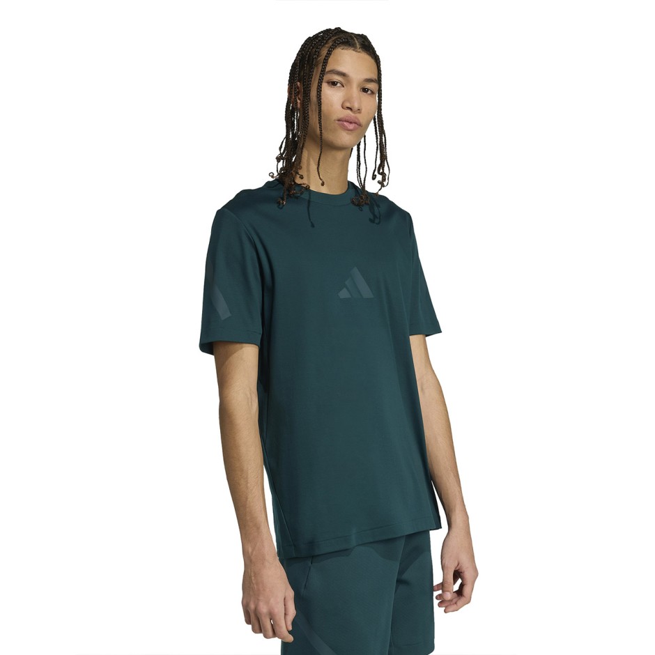 Ανδρική Κοντομάνικη Μπλούζα Κυπαρισσί - adidas Sportswear Z.N.E.