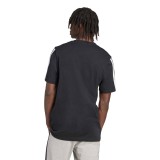 Ανδρική Κοντομάνικη Μπλούζα Μαύρη - adidas Sportswear Essentials 3-Stripes Single Jersey Εικόνα 0