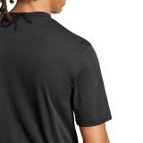 Ανδρική Κοντομάνικη Μπλούζα Μαύρη - adidas Sportswear Essentials Small Logo Single Jersey Εικόνα 1