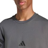 Ανδρική Κοντομάνικη Μπλούζα Ανθρακί - adidas Sportswear Future Icons 3-Stripes Εικόνα 2