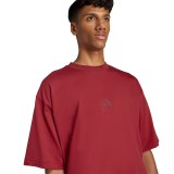 Ανδρική Κοντομάνικη Μπλούζα Μπορντό - adidas Sportswear Future Icons 3 Bar Logo Εικόνα 1