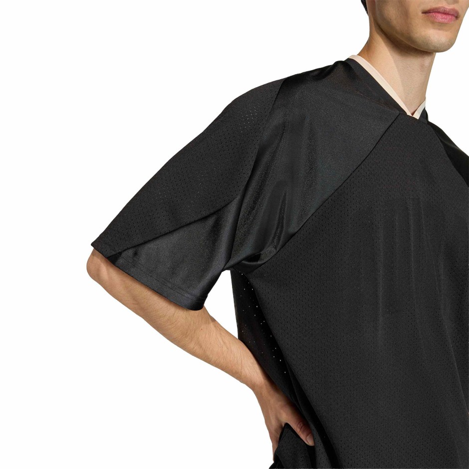 Ανδρική Κοντομάνικη Μπλούζα Μαύρη - adidas Sportswear Stadium Graphic Mesh 